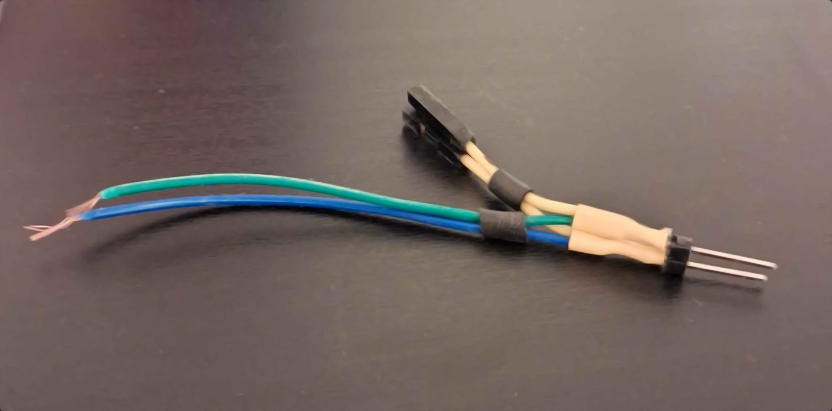 forked power button cable
